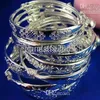 Whole cheap 925 sterling silver 10pc 5pair baby bracelet bangle291K