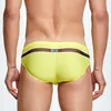 メンズスイムウェア2023 Seobean Men Bikini Briefs Swims Wear短いセクシーなメッシュパッチワークスリップスイムスイットマンスイミングトランクビーチ入浴スーツ