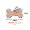 Wooden Dog Tag Ceychains DIY PET ID CARD TAGS BEETRING KEYYRING KEYRING