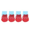 Dog Apparel 4pcs Size L M S Pet Cat Cute Socks Traction Control For Indoor Wear Clothing Shoes 2023