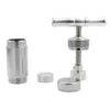 Hornet Aluminum Pollen Dry Herb Presser 흡연 압축기 T- 모양 T 손잡이 Press Tobacco Spice Grinder Creat Cream Whipper