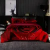 Beddengoedsets Rood Luxe set dekbedovertrek 264x228 met kussensloop 240x220 dekbed HD-print Hoge kwaliteit kingsize laken 230914