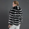 Modischer Kurzmantel aus Fell für Damen, echte Rex-Jacke, warme Oberbekleidung, Weihnachtsgeschenk
