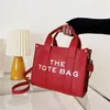 حقيبة tote Marc Totes Bag Women Handbag Fashion All-Match Shopper Counter Plush Leather Handbags Size 28 23 13cm30q