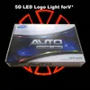 5D auto led embleem verlichting auto badge symbolen wit blauw rood logo verlichting accessoires 11cm269Z