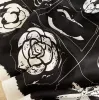 Lenço de designer de xale de seda lenço luxuoso 100% seda de alta qualidade clássico padrão de letras lenços de xale de designer presente fácil de combinar toque suave 50x50cm