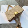 Totes Women Designer Messenger Crossbody Bags Girls Beach Purse Shoulder Handbag Vintage Rattan Woven Straw Bag Summer55