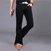 Jeans Slim 2017 New Mens Black Flare Jeans Brand Boot Cut Gental Man BootCut Male Classic Denim 27-38251V