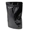 15x23cm Ziplock Aluminum Foil Bag Heat Seal Black Pure Mylar Foil Package Bag Zipper Pouch For Tea Flower Food Storage 20pcs Lot236S