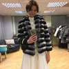 Women's Fur Selling Coat Real Rex Jacket Women Winter Warm Fashion Cropped Overcoat High Quality