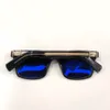 Zwarte zilveren vierkante zonnebril Doos Lunch Heren Zonneglazen Zomer Sunnies Gafas de Sol Sonnenbrille UV400 Eyewear Unisex met doos