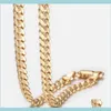 Zincir kolyeler kolyeler Jewelrytrendsmax erkek Küba bağlantısı altın dolu zincir kolye hediyesi erkekler için hiphop bütün mücevherler 4 5mm 293u
