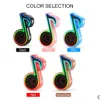 Taşınabilir hoparlörler rgb parlama led ışık mini müzik notu hoparlör renk efekti müzikal notlar subwoofer aydınlatma ses kutusu güç dh6bp