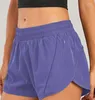 Shorts ativos 23 cores NWT feminino 2,5 polegadas solto zíper lateral bolso linning ginásio treino corrida cordão ao ar livre curto