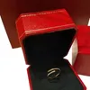 الفاخرة الكلاسيكية أظافر مصمم خاتم الأزياء للجنسين خاتم الخاتم زوجان bangle gold ring المجوهرات عيد الحب هدية