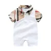 100％綿の新生児ロンパースベイイボーイガールサマートップトップクオルショートスリーブ服の子供用ジャンプスーツチャイルド服ドロップデヘミ