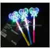 Andra festliga festförsörjningar Sparklebrite LED Flashing Light Stick - Butterfly Snowflake Design Unik gåva för konserter Partier Speci DH70L