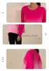 Actieve sets Yogashirt voor dames Meisjes Shrits Hardlopen Lange mouw Dames Tie Dye Bijpassende kleur Casual outfits Volwassen sportkleding Gym Fitnesskleding Shirt T0926L230915