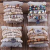 Bangle RH Fashion Boho Beaded Bracelet Jewelry Multi 6pc Stack Bracelet Bangle Sets For Women Gift 230915