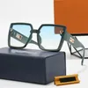 Lunettes de soleil de créateurs, lunettes pour hommes, lentilles PC, protection solaire plein cadre, lunettes à la mode pour femmes, lunettes d'extérieur de plage imprimées