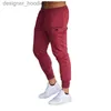 Pantalons pour hommes Pantalons de jogging pour hommes Gymnases Pantalons pour hommes Casual Élastique Muscle coton Hommes Fitness Entraînement Skinny Pantalons de survêtement Pantalons Jogger Vêtements de musculation L230915