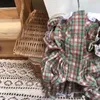 Ropa para perros Ropa para mascotas Plaid Bowknot Princesa Vestido para perros Ropa Gato Pequeño Oso Estampado Lindo Fino Verano Verde Yorkshire Accesorios