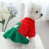Dog Apparel PETCIRCLE Clothes Christmas Tree Bear Dress For Small Medium Puppy Cat Winter Pet Clothing Costume Supplies Coat