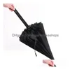 Paraplyer långt handtag paraply manlig och kvinnlig rak svärd japanska samurai 24 bone barn pongee drop leverans hem trädgård hushåll dhtpo