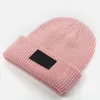 Chapeaux tricotés hiver unisexe chaud décontracté chapeaux amples en plein air casquettes de laine hommes bonnet lettre couleur unie mode rue Hip Hop chapeaux