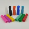 Punte in silicone di serie da 11 colori per cannucce in acciaio inossidabile Tubi di copertura per la prevenzione delle collisioni dei denti ZZ