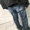 Jeans firmati da uomo con aghi Design con cerniera Lavati Pantaloni jeans denim tagliati a coltello distrutti ASAP ROCKY High Street Fashion Brand244M