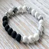 SN1060 2016 NOWA MODA Howlite Lava Bransoletka Women Yoga Mala Peads Bransoletka Chakra Meditation Gift Dift216G