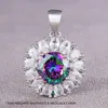 Bijoux Gemmes Colorés Femme Collier Pendentif Pour Homme Colliers D'été Pendentifs Diamant Mignon Mode Chaîne Designer Bijoux De Luxe Bijoux Fantaisie Bijoux Précieux