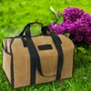 Storage Bags Log Carrier Waterproof Firewood Bag Foldable Tote Fire Wood With Handles Holder For