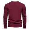 T-shirts pour hommes Mode Printemps et été Casual Manches longues Col ras du cou Muscle pour hommes Doux Unisexe V