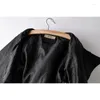 Женские кожаные осенние женские куртки из искусственной кожи 2023, короткое пальто с отложным воротником и поясом на шнуровке, мотоциклетное черное, панк-красное пальто, женская верхняя одежда