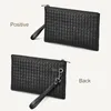 5A Genuine Leather Clutch Bag High-End Designer Leather Bag Fashion Luxury Brand Bag Hand-Woven File Bag Minimalist Style 2023 New Black 25cm 29cm