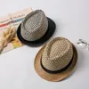 Large Brim Chapeaux Seau Printemps Été Homme Jazz Court Eaves Chapeau De Paille Plat Top Mâle Courbé Tendance Casual Jeunes D'âge Moyen W038 230915