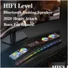 Taşınabilir Hoparlörler 3600mAH Bluetooth Kablosuz Oyun Hoparlör Soundbar USB 3D Stereo Subwoofer Aux FM Ana Saat Kapalı Ses Bar Bilgisayar DHIX4