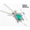 Armband Oorbellen Ketting Mode Elegant Dier Schildpad Vorm Oude Fijne Charme Sieraden Sets Drop Levering Dhpnw