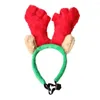 Dog Apparel 2023 Year Christmas Pet Headband Deer Horn Hat Costume Puppy Cat Cosplay Party Product Headwear Caps For Cats