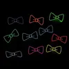 LED Light Up Drut krawat Bowtie Luminous Flashing Light Up Mower for Club Wedding Party Dekoracja 915