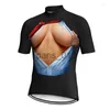 Others Apparel Racing Jackets Pro Bike Jersey Short Sleeve Top Road MTB Bra Tits Breast Cycling Clothes Bicycle Quick Dry Shirt Wear Sports Breathable x0915
