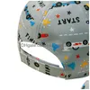 Bollmössor Ins Casual Cartoon Print Justerbar Childrens Baseball Cap Four Seasons Baby Hat Drop Delivery Fashion Accessories Hatts Scar Dhfdu