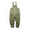 Men's Jeans KIOVNO Fashion Men Hip Hop Bib Overalls Multi Pockets Cargo Work Streetwear Jumpsuits For Male Loose Pants2998