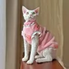 Cat Costumes Kitten Clothes Sphynx Pet Soft Warm Double-sided Fleece Winter Devon Rex Thickened Sphinx Hairless Outfits