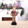 Décoration de noël de grande taille, jambe rétractable de dessin animé, figurine de bonhomme de neige, jouet, ornements de noël, cadeaux de noël, bonne année