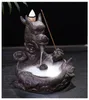 FBIL Bruciatore di incenso cono di drago Sabbia viola Riflusso Portafumo di drago "Dragon Pond" caffè 105 x 11 x 10 cm2221168