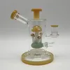 10inch Heavy Glass Bong Uniqued Dab Rig with mushroom perc with clear bowl