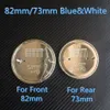 82MM 74MM Standard blue white bonnet car badge Rear Boot badges Emblem Emblems 1000pcs286t